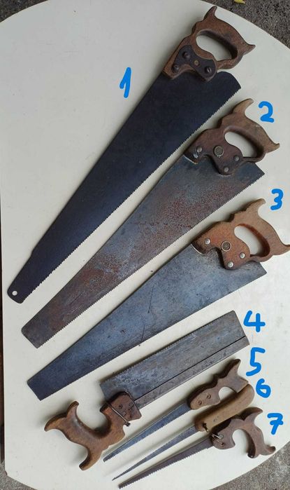 Diversos serrotes, de carpinteiro – Peças Vintage