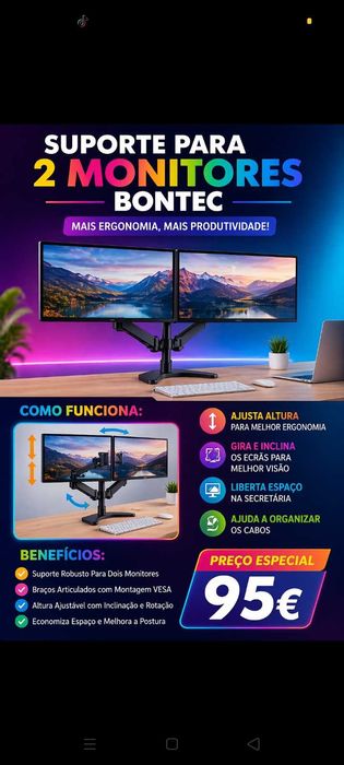 Monitor Suporte 2. 95€. Oportunidade