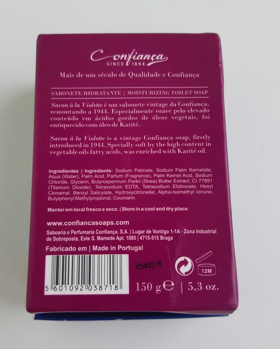 Caixa para Sabonete (Confiança)