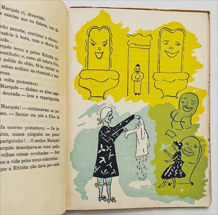 1957_Esther de Lemos, A MENINA DE PORCELANA E O GENERAL DE FERRO. Ilustrações de Viviane. Raro! Em muito bom estado geral.