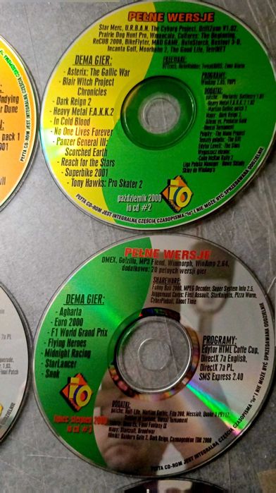 Płyty z czasopisma Input Output OI 9 sztuk cd