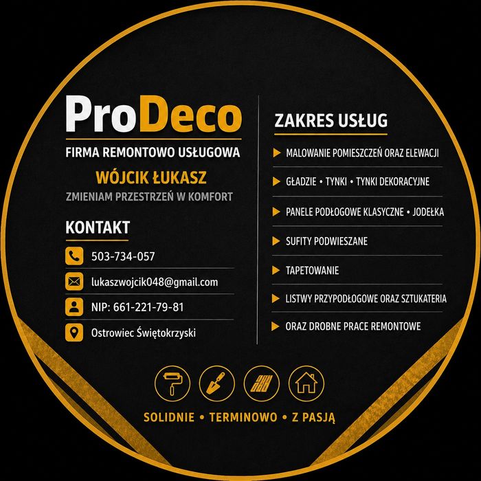 Drobne usługi remontowe - malowanie/gruntowanie  pomieszczeń