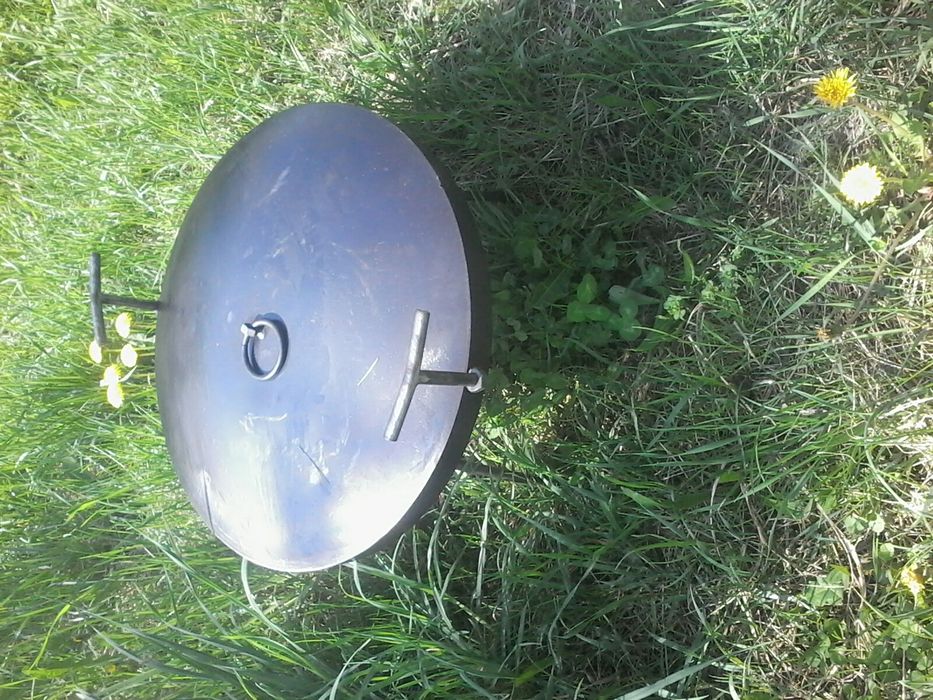 Сковорода 50см+кришка.из диска борон.Повністю Проварена.сковорідка.сад