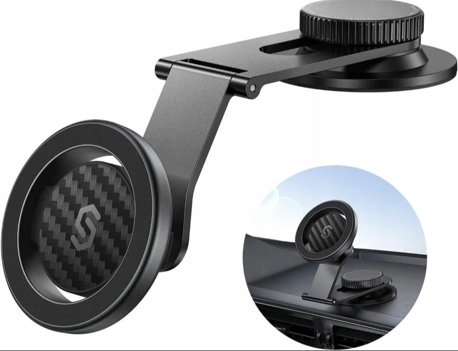 Samochodowy uchwyt magnetyczny na telefon SYNCWIRE MagSafe szary