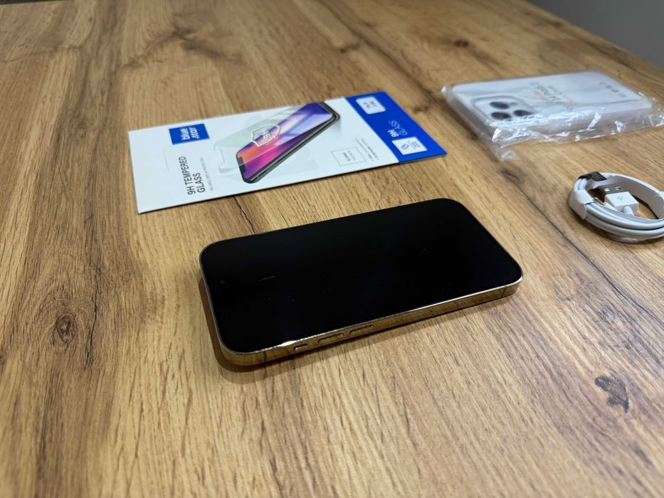 Okazja!!! Iphone 14 Pro - Złoty Gwarancja! Kondycja Baterii 100%! Super Stan!