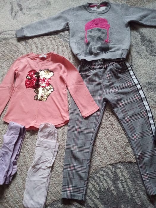 Ubrania dla dziewczynki rozmiar 110-116
