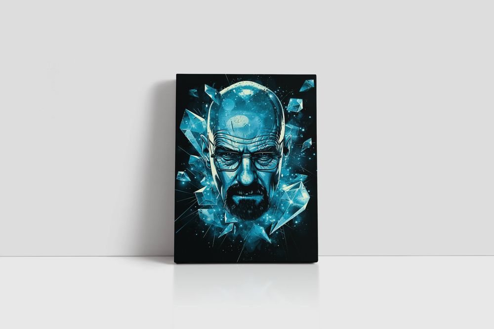 Obraz na płótnie Walter White – Kryształ 90x120 cm do wnętrz