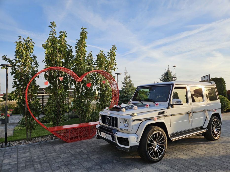 G-klasa Gklasa do Ślubu auta na Wesele Brabus eleganckie auto
