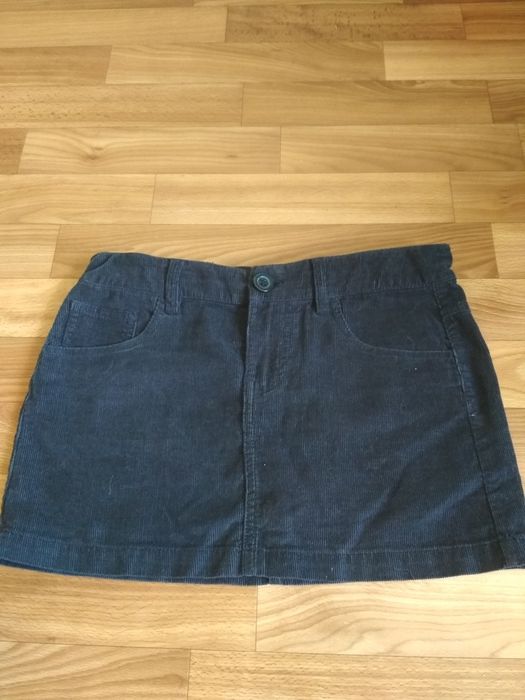 Юбка микровильветовая