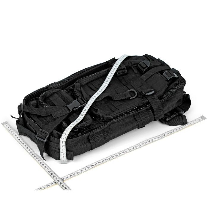 Mochila Militar 30l - Tactical Backpack - Preto - ARTIGO NOVO