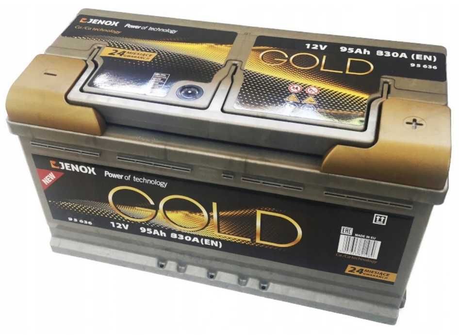 Akumulator Jenox Gold 12v 95ah 830a P+ Radom wysyłka FREE