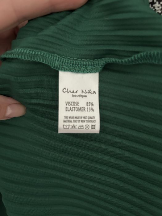 Спідниця пліссе зелена