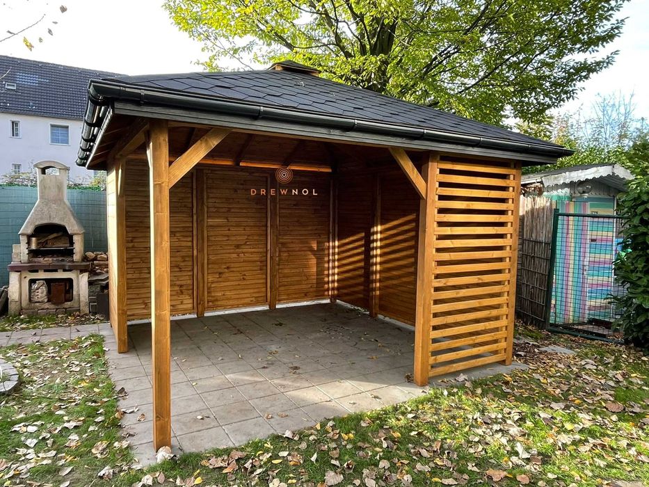 Altanka ogrodowa, altana, altany, wiata drewniana, pergola, drewutnia