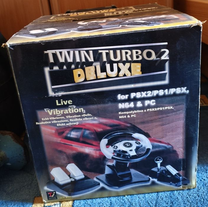 Twin Turbo 2 Deluxe kierownica do komputera, Play Station
