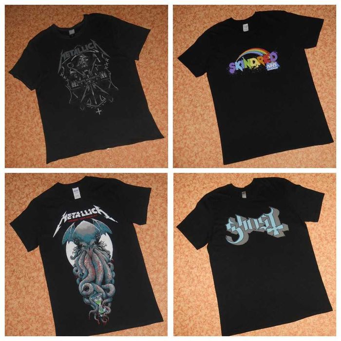 Футболки Rock Ghost Metallica Deftones Korn Lacuna coil Rammstein ін.