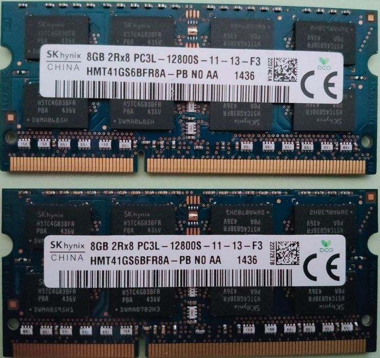 Hynix DDR3L SO-DIMM 16 GB 1600 MHz для ноутбука — комплект 2×8 GB