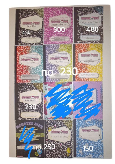 Щоденники монстер хай monster high