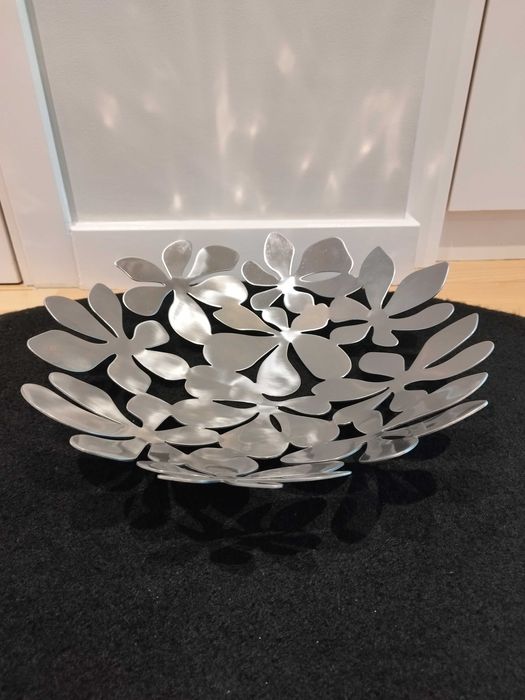 Fruteira de Metal Prateado