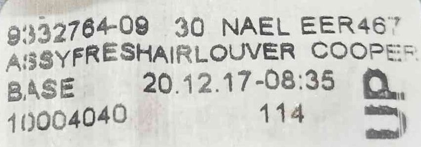 Difusor / Saída de Ar | MINI | MINI COUNTRYMAN (F60) [10.2016 - ...]