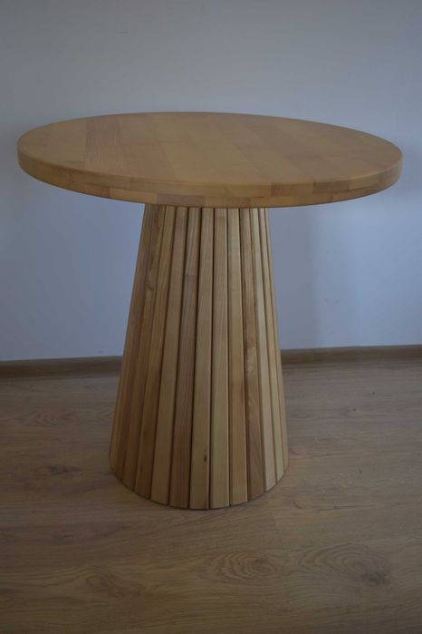 Stół ekskluzywny drewniany lamele stożek Producent