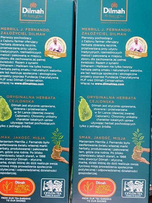 DILMAH PREMIUM TEA - herbata ceylon 100 torebek * 2g - dostępna duża ilość