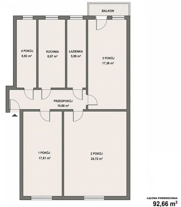 Centrum, 4pok.osobne, studenci, dla rodzin, balkon
