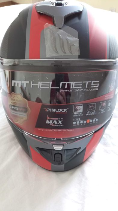 Capacete MT Cinzento