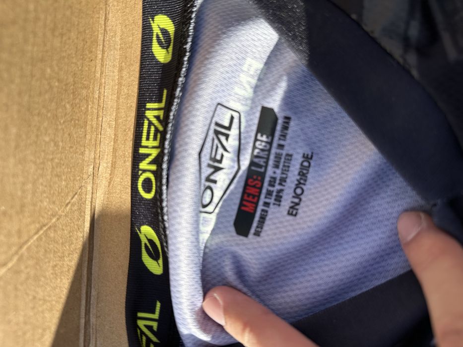 Equipamento motocross oneal amarelo