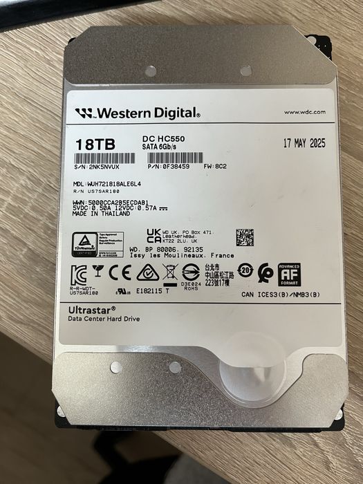 Dysk 18 TB - WD Nowy