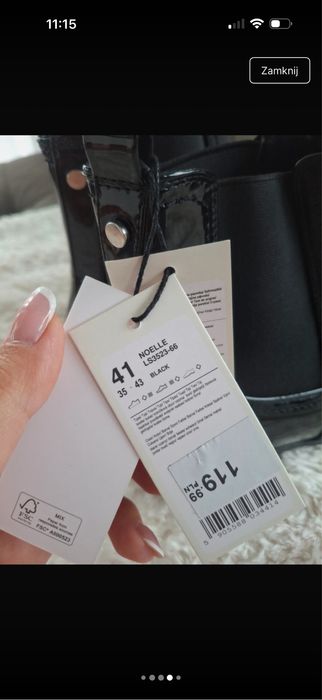 Nowe buty damskie jesienne jesien lakierowane 41 nowe botki