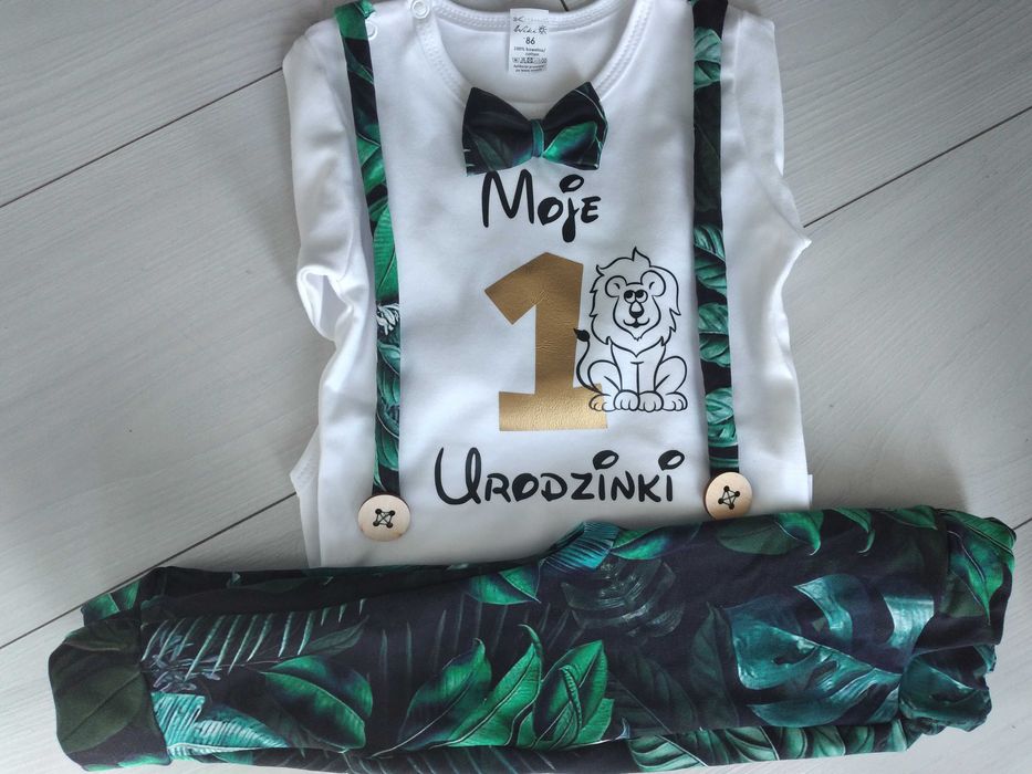 Komplet na pierwsze urodziny chłopiec rok