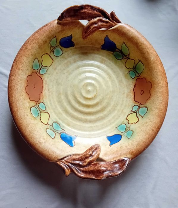 Ceramiczna misa - patera, Carstens - Uffrecht, I połowa XX w.