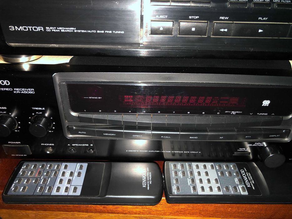 Kenwood Стійка AM/FM Ресивер KR-A 5060, касетна дека KX5030, CD DP3060
