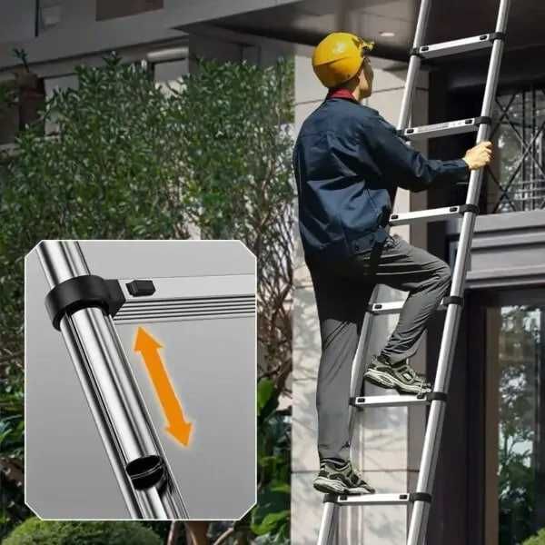 Лестница алюминиевая трансформер Драбина алюмінієва дробина металева