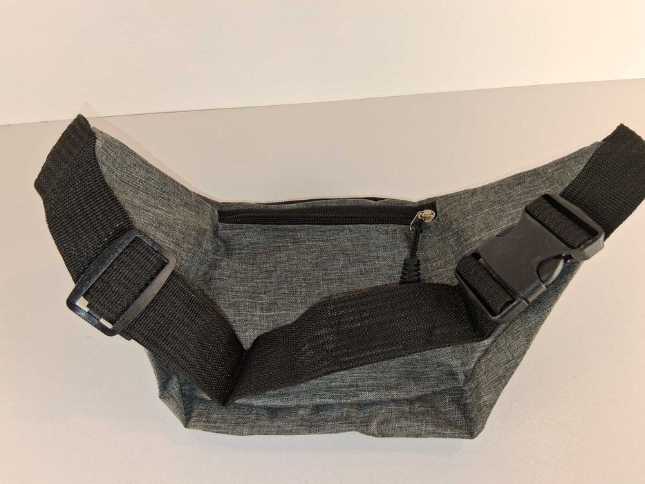 Y118 Szara Nerka Saszetka Na Pas Torba Biodrowa Podróżna