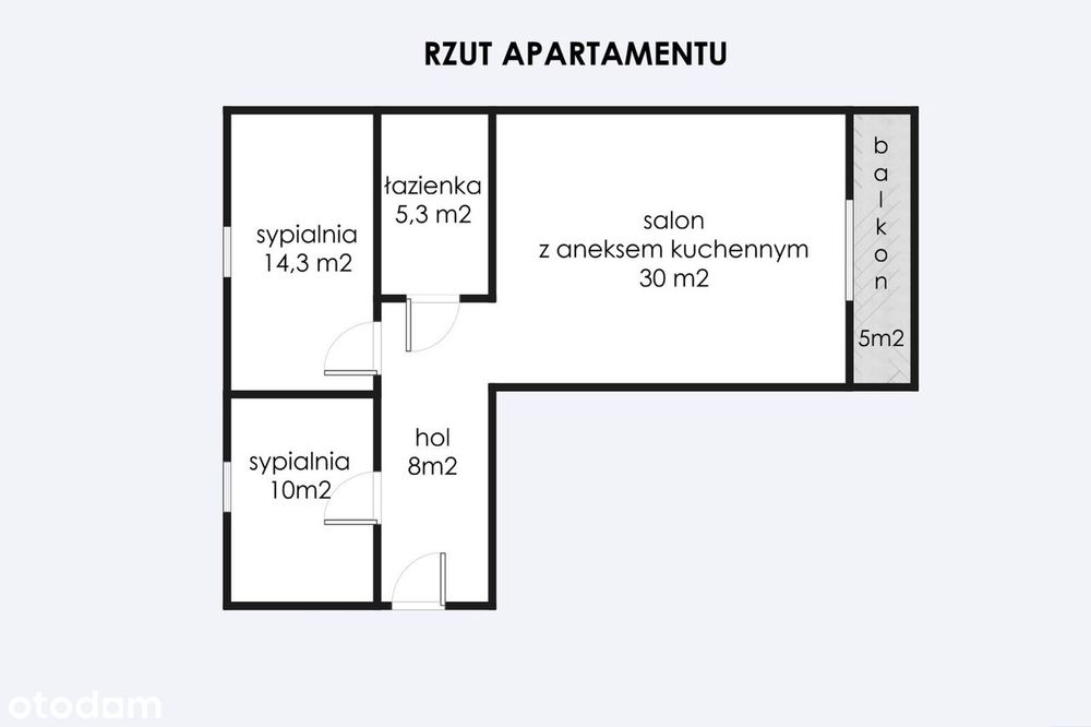 Komfortowe mieszkanie 3 pokojowe, ze świetnym dojazdem do S1