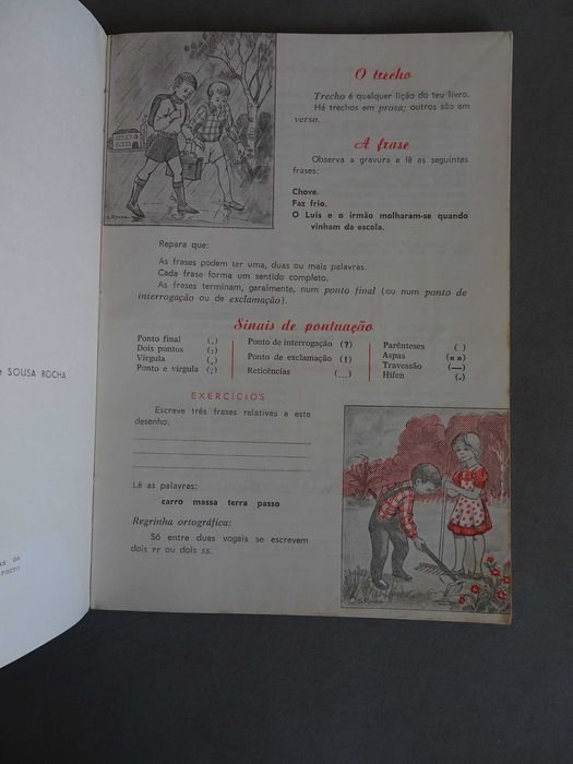 Antiga Gramática 3ª classe novos programas Prof. Luís Reina (1967)