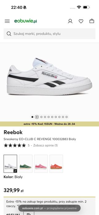 Buty Reebok skóra oldschool nowe klasyczne meskie orginał