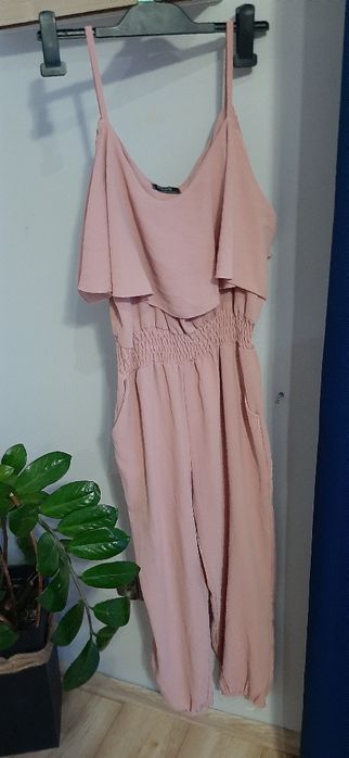 Kombinezon pudrowy róż