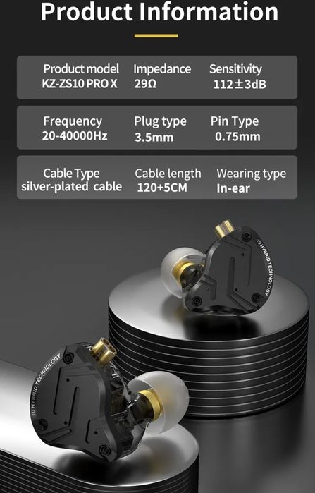 IN-EARS fone KZ-ZS10 Pro X