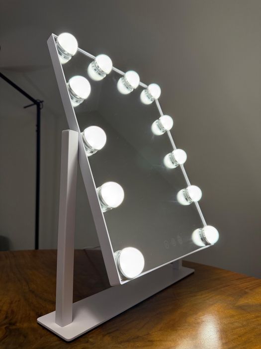 Lustro Hollywood LED – 12 Żarówek | Makijażowy Hit | NOWE toaletka