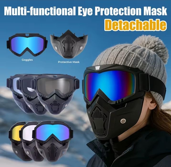 Захисна маска трансформер тактичні окуляри для мотоцикла