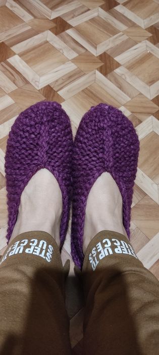 В'язані капці носочки