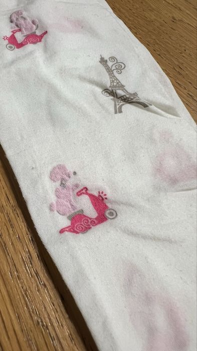 Mikrofobra rajstopy paryż pieski  calzedonia kids dziewczynka 92 cm