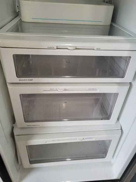 Lodówka stalowa duża amerykańska woda sprawna Sansibar