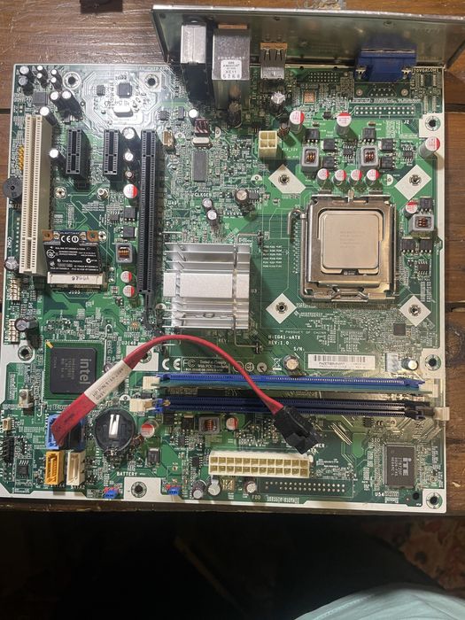 Материнська плата 775 з процесором celeron3200 та памʼятю ddr3