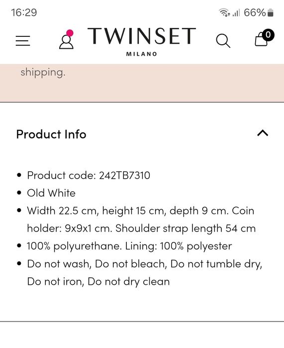 Mala Nova,nunca foi usada. Twinset. Original.