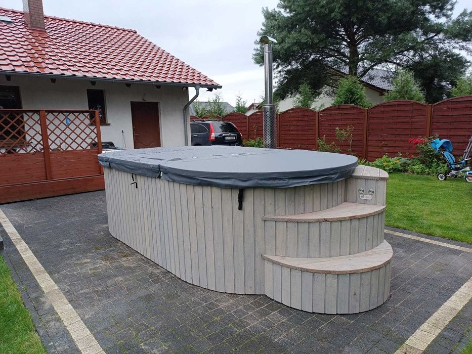 Basen Wolnostojący LAVA Pool, pełne wyposażenie Balia Jacuzzi Dostępne