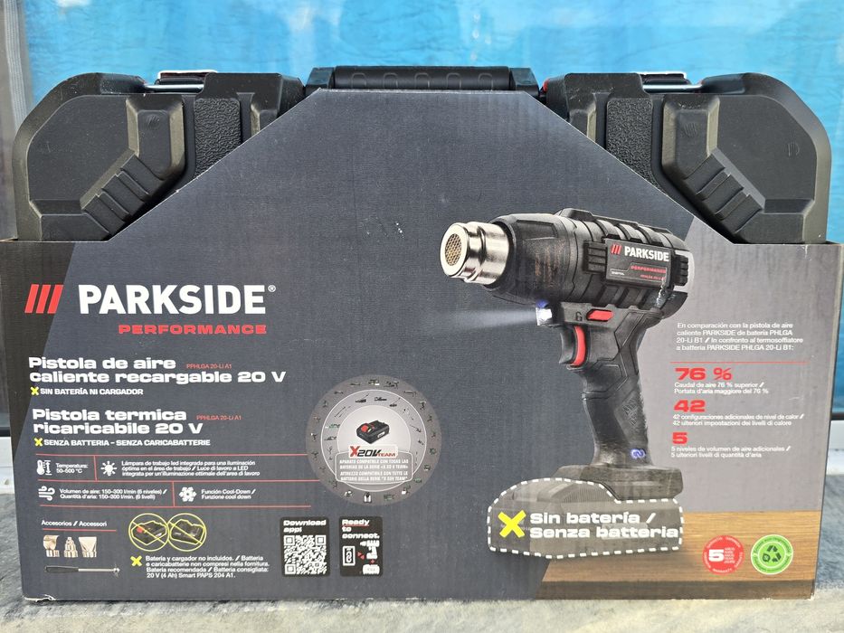 Pistola de calor 20v parkside