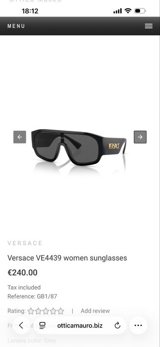 Окуляри Versace Оригінал UNISEX MODEL